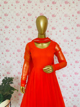 Orange anarkali - kasumi.in